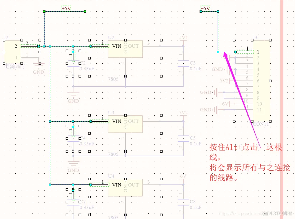 Altium Designer 18 速成实战 第三部分 原理图的绘制 （十）放置网络标号链接_原理图的绘制_05